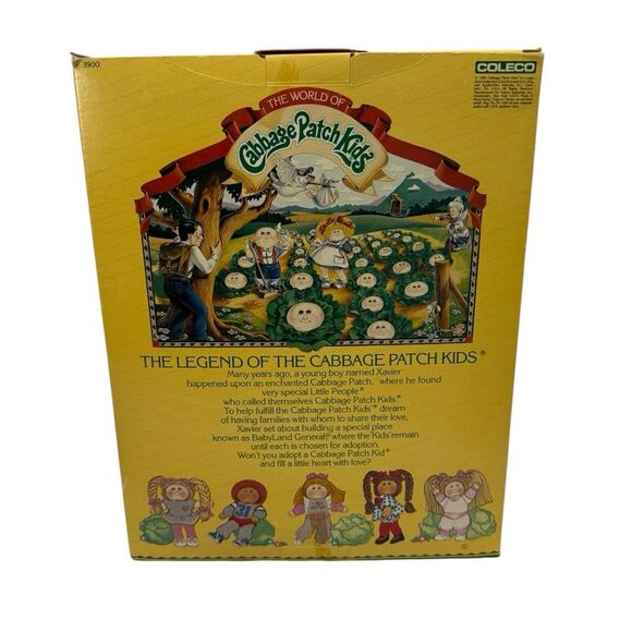 Vintage 1985 Cabbage Patch Kids Doll Adeline Lana Blonde Hair Blue Eyes w/Diaper - Picture 9 of 10